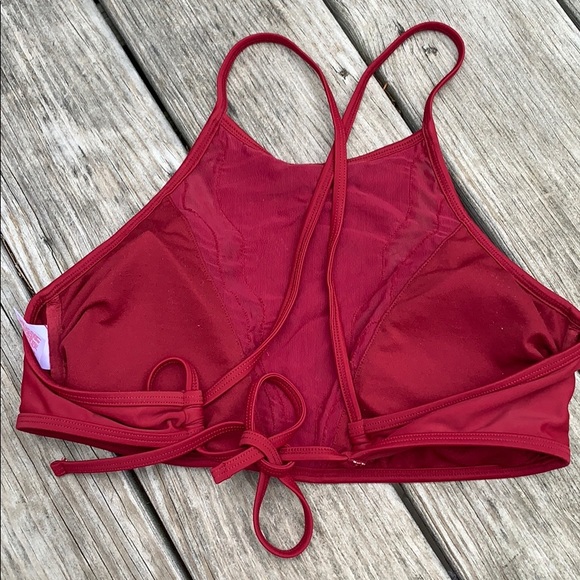 red lace bikini top - Picture 2 of 2